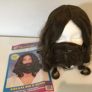 Costume wig, long hair Biblical, hippie, rock star